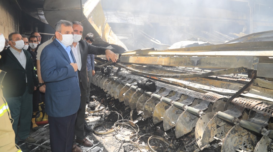 İtfaiyeden, Çıkan Yangına Anında Müdahale 1 fabrika yangini urfa