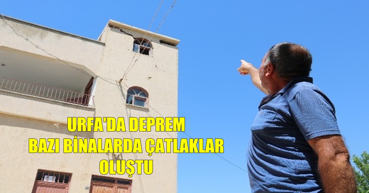Deprem, Karaköprü’de Bazı Binalarda Hasara Neden Oldu 1 karakopru deprem H