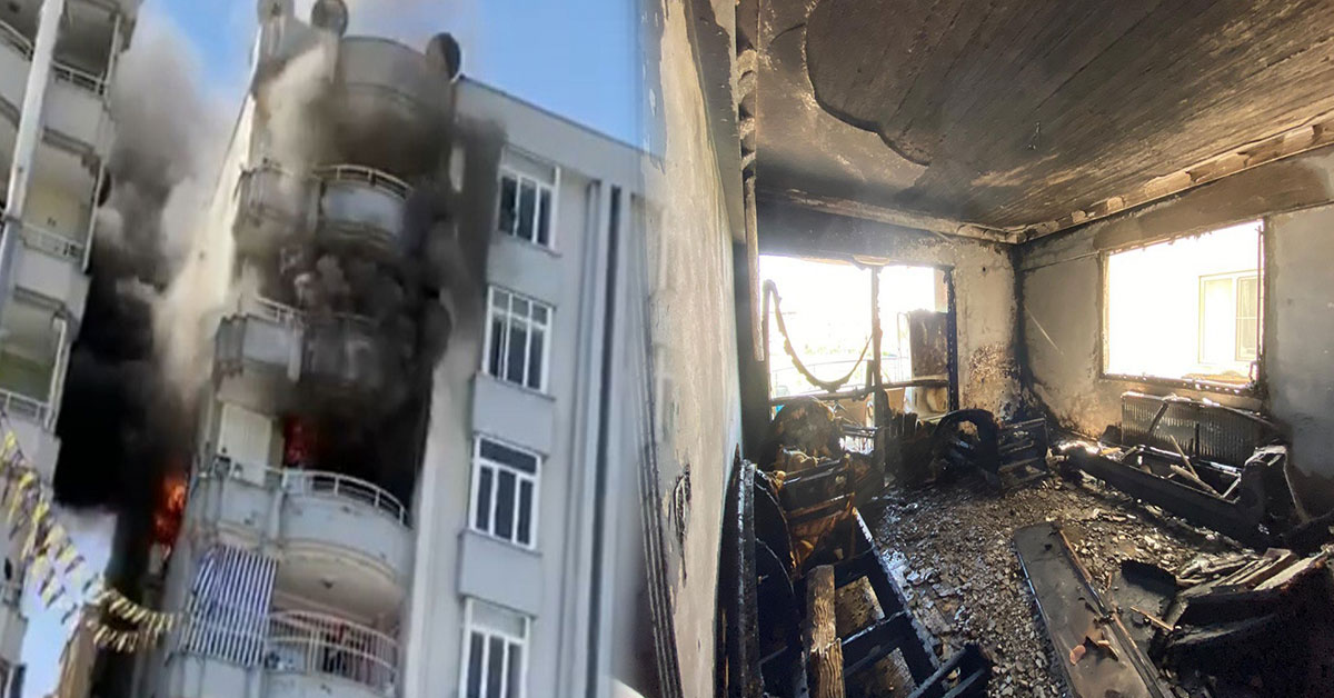 Şanlıurfa'da Klima Motoru Alev Aldı 1 sanliurfa klima