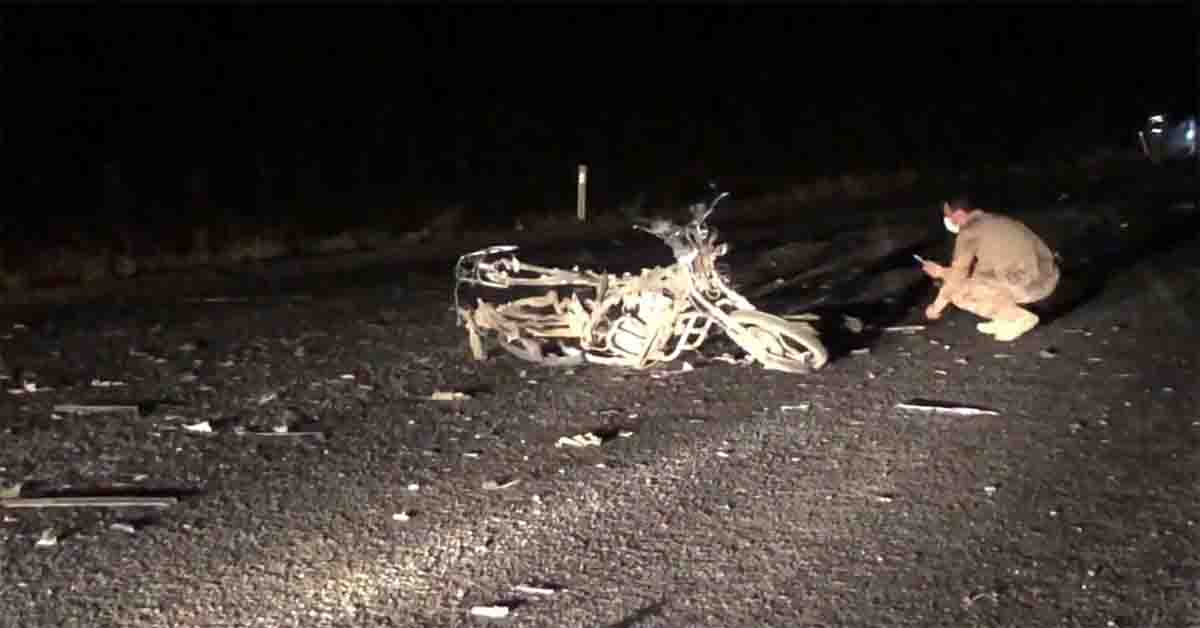 Urfa da İki aracın çarptığı motosiklet sürücüsü feci şekilde öldü