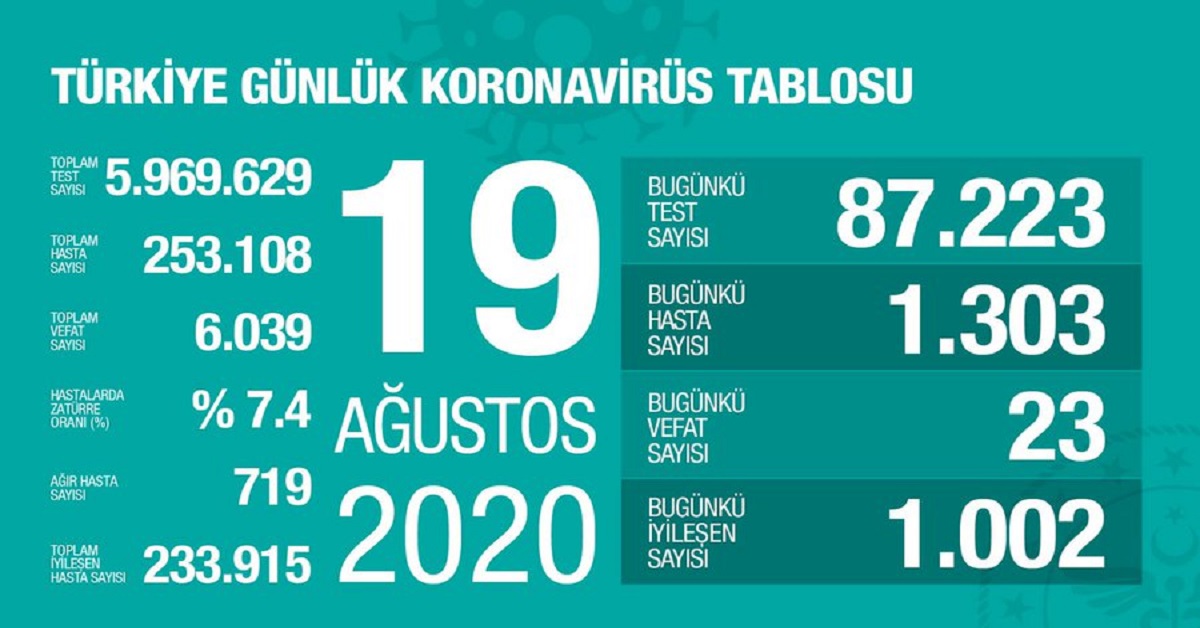 sağlık koronavirüs veri sayıları 10
