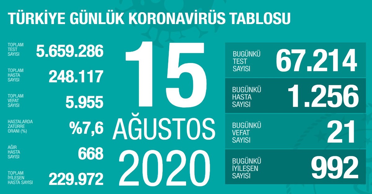 sağlık koronavirüs veri sayıları 7