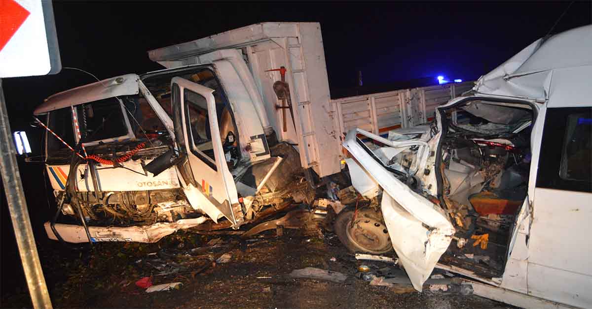 kafa kafaya trafik kazası