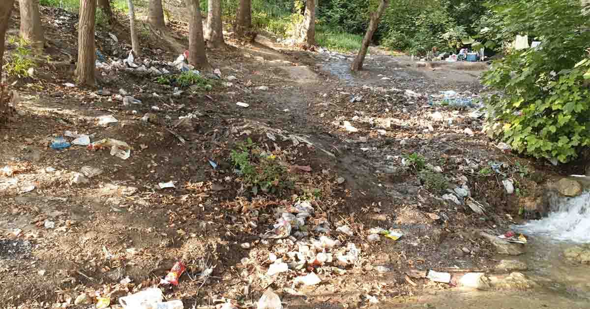 Bozovada'ki piknik yerinde kokudan durulmuyor 1 bozova 1