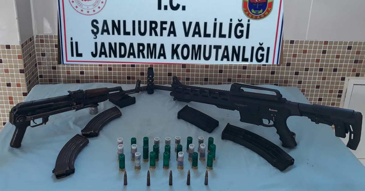 Şanlıurfa’da silah kaçakçılarına operasyon 1 kacak