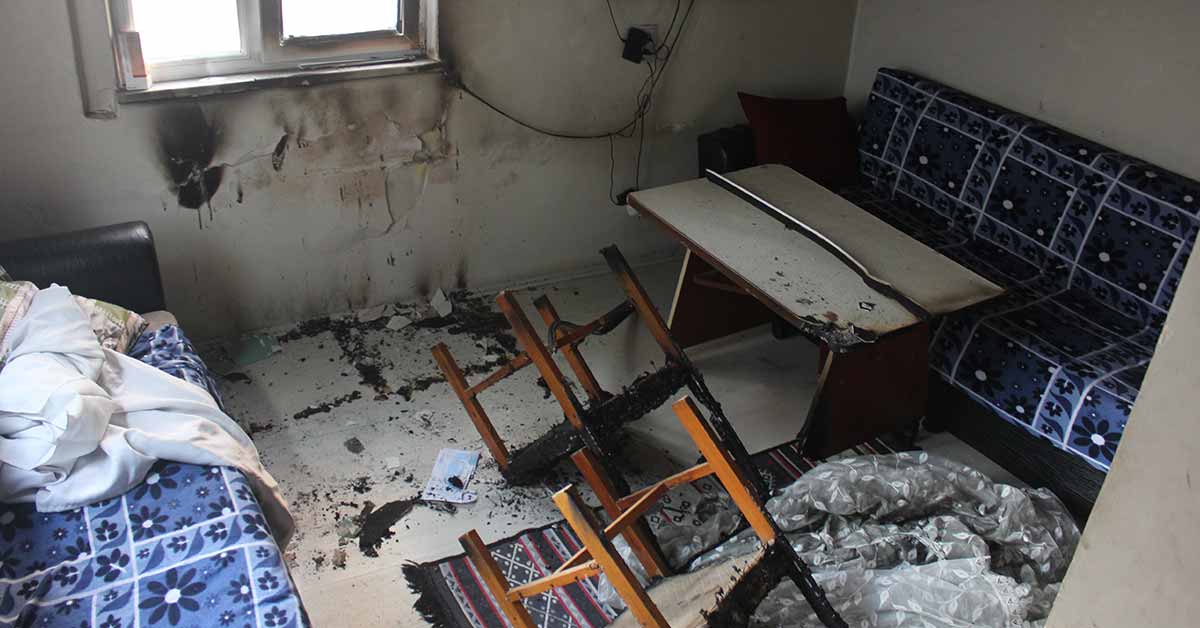 Damat, Kayınvalidesinin Evini Ateşe Verdi 1 Kundaklama