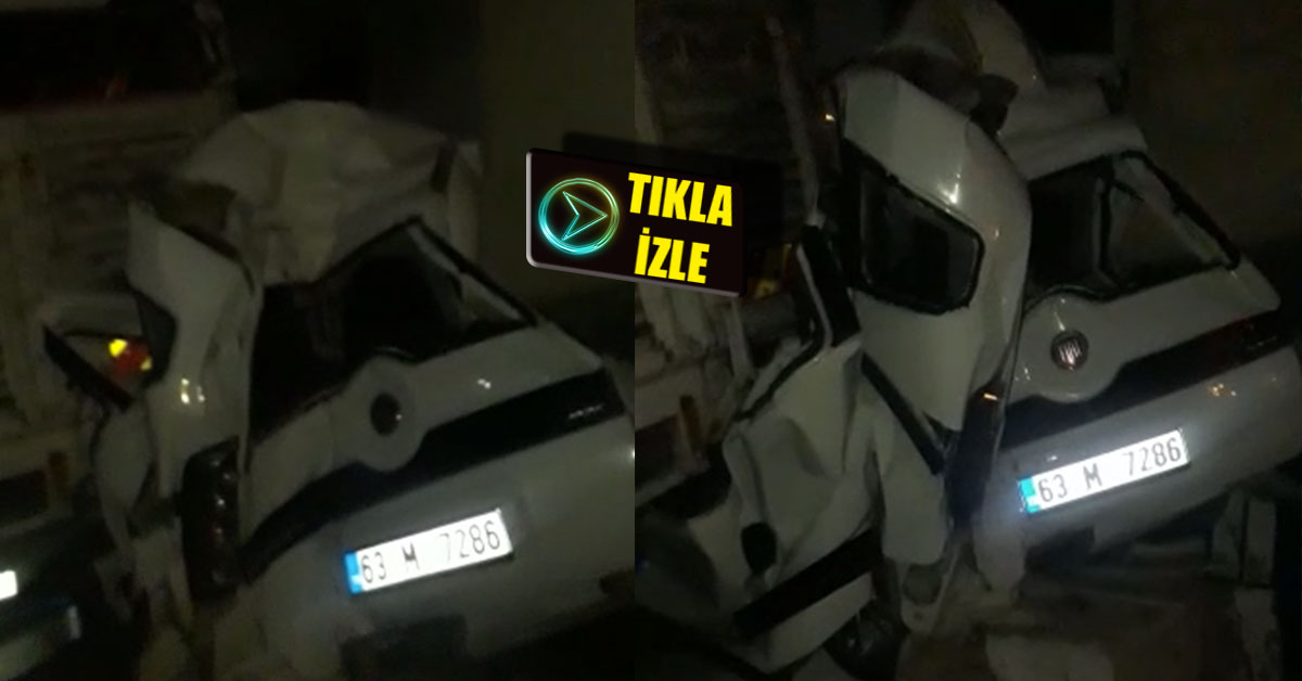 Son Dakika! Şanlıurfa'da Kaza! Araba Pert Oldu 1 Şanlıurfa'da Kaza
