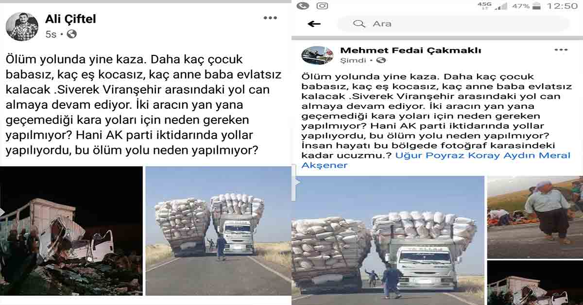 ölüm yolu siverek