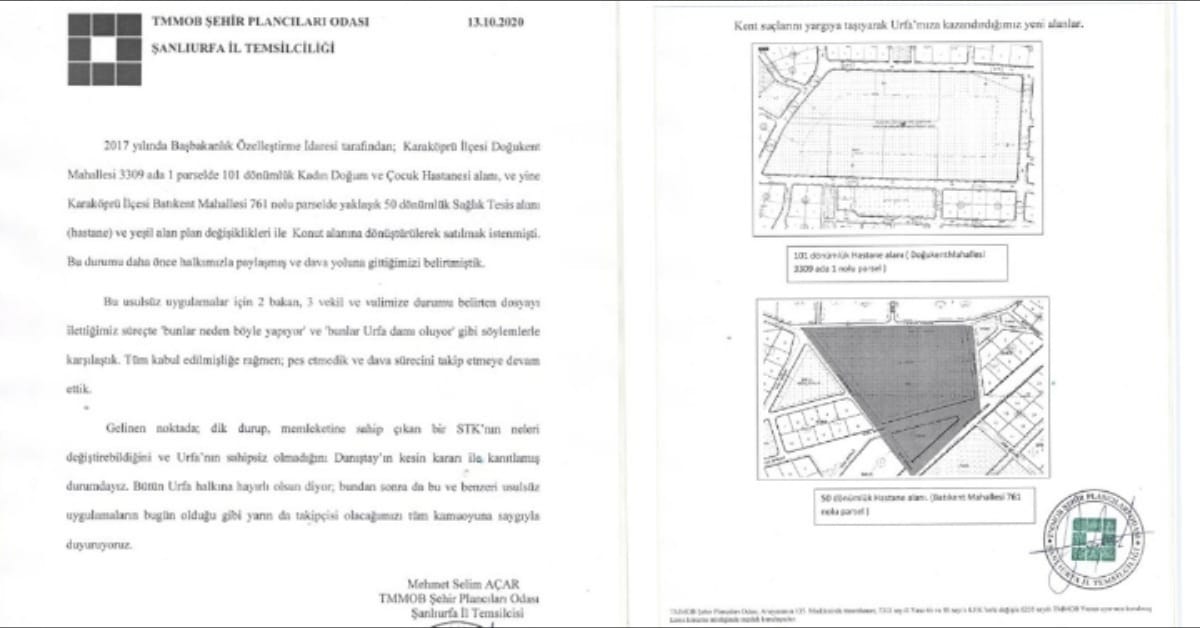 urfa şehir plancılar odası planı