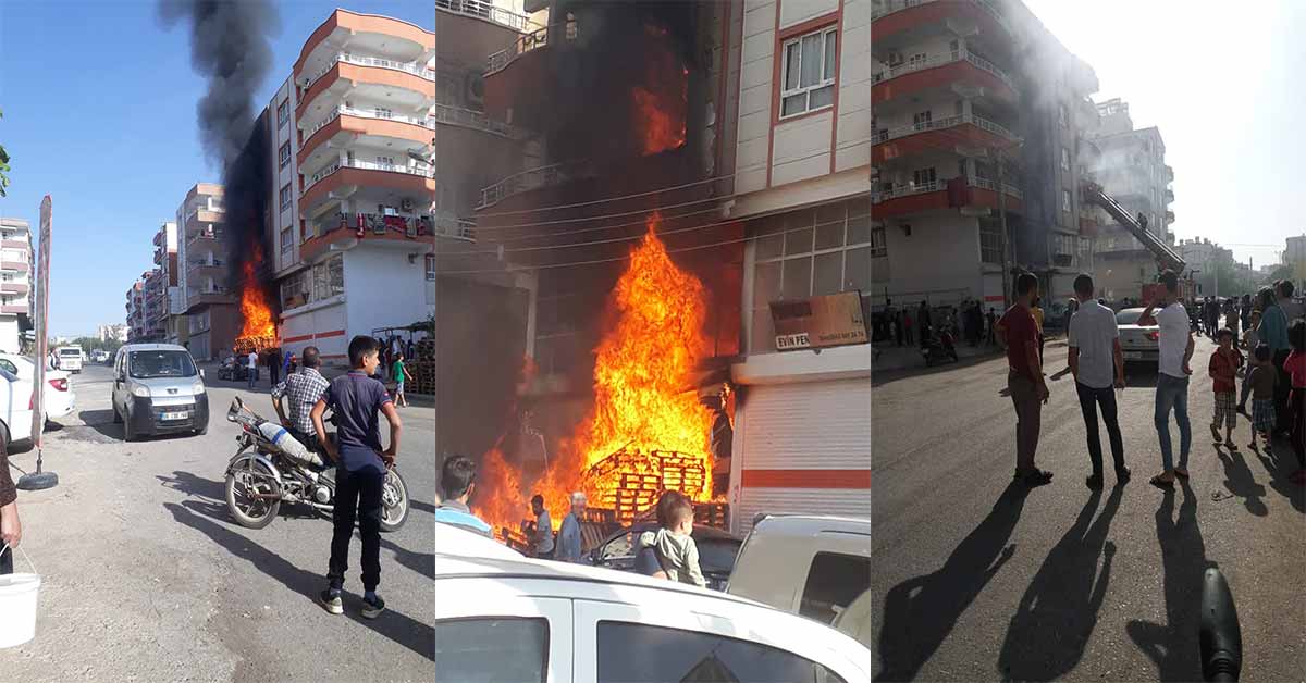 Siverek'te korkutan yangın 1 urfa da ev yangını