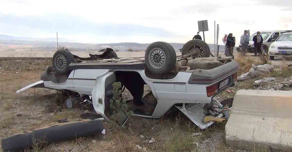 trafik kazasi 8 yaralı