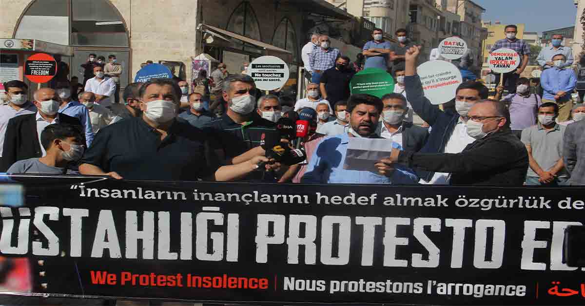 Urfa'dan Fransa'ya tepki 1 urfa fransa tepki