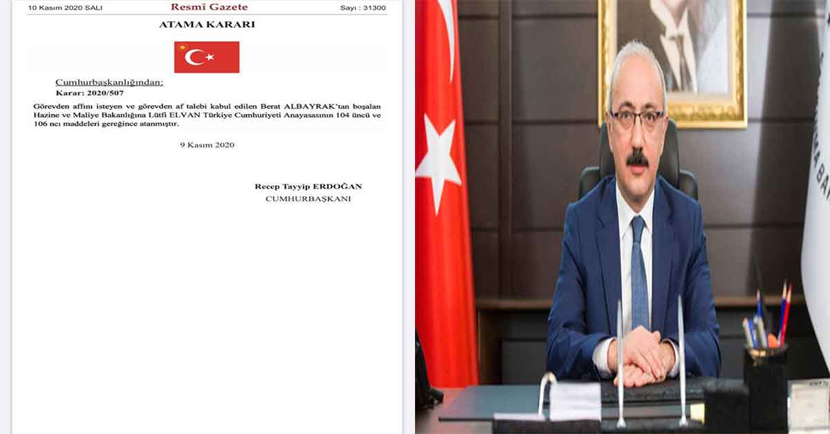 Yeni Hazine ve maliye bakanı açıklandı