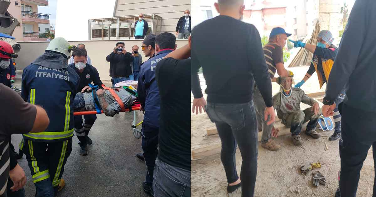 İnşaatta Beton Kalıp Çöktü Yaralılar Var 2 İnşaat Kaza