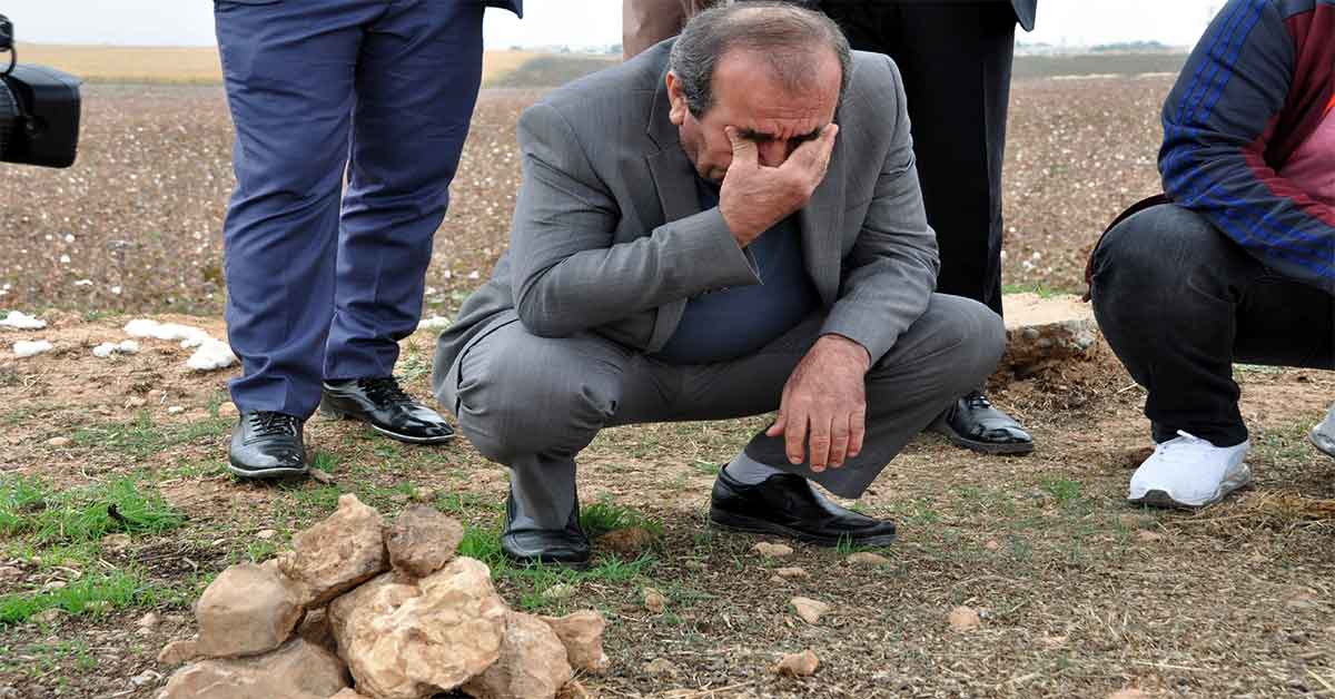 Urfa'da Şehit babasının mezar yerini 58 yıl sonra öğrendi