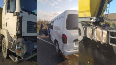 Minibüs ile kamyon çarpıştı: 1 ölü, 2 yaralı