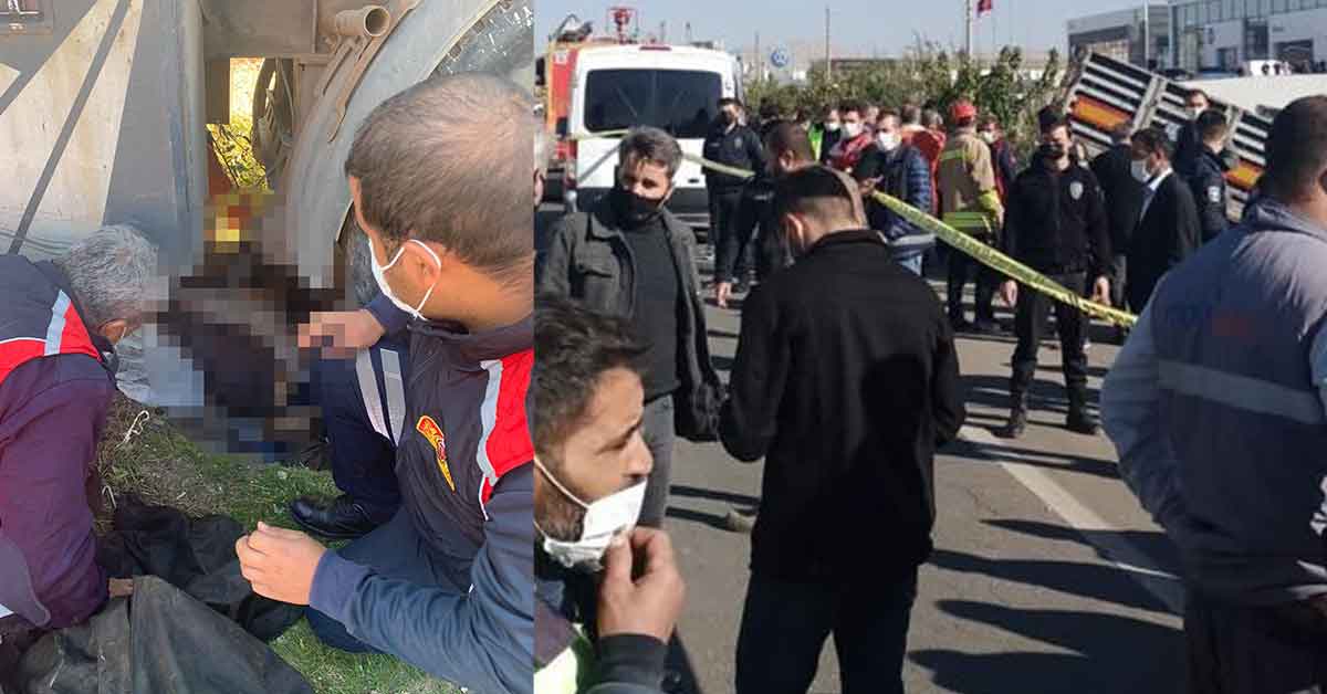 Tır otobüs durağına daldı: 1 ölü, 1 yaralı 2 tir otobus kaza