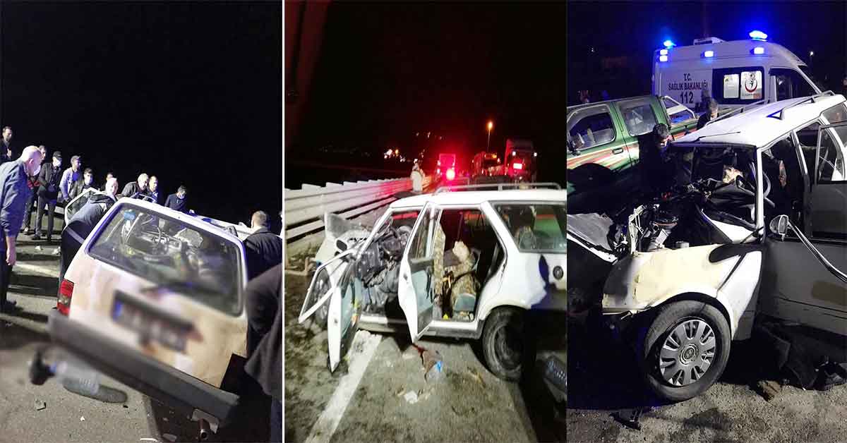 Trafik Kazası: 2 ölü, 2 yaralı