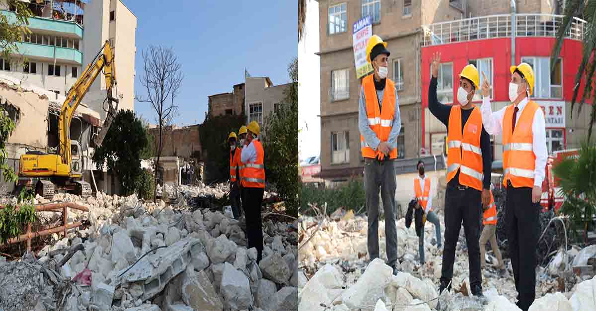 Urfa'da Kızılay Meydanı gün yüzüne çıkarılıyor