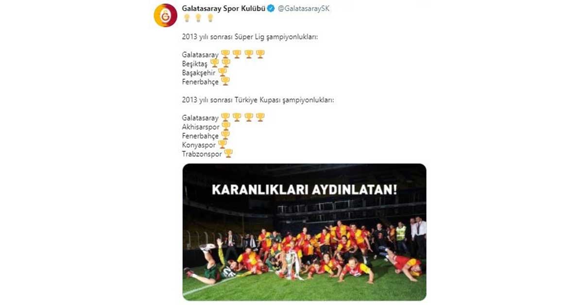 Fenerbahçe ve Galatasaray'dan dikkat çeken paylaşım 3 Fenerbahçe Galatasaray
