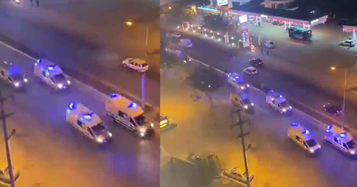 urfa ambulans konvoy