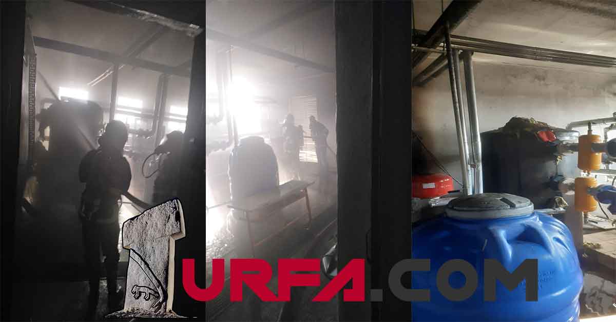 Urfa'da Okulun Kazan Dairesi Yandı!