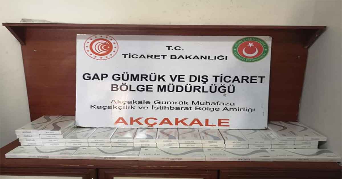 Şanlıurfa Gümrükte 500 paket sigara ele geçirildi 1 Şanlıurfa Gümrükte 500 paket sigara ele geçirildi