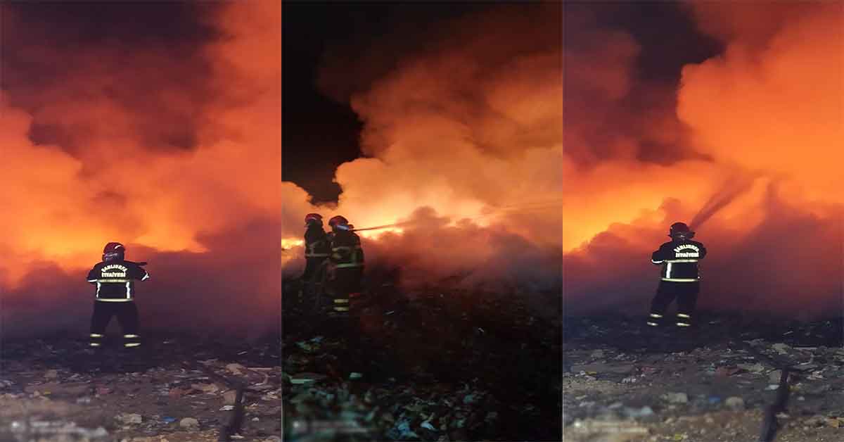 Şanlıurfa'da Atık madde yangını