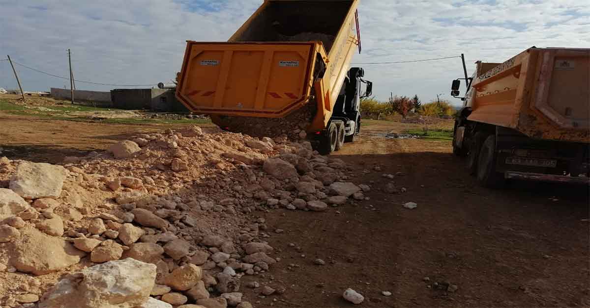 Viranşehir Belediyesinden stabilize yol çalışması