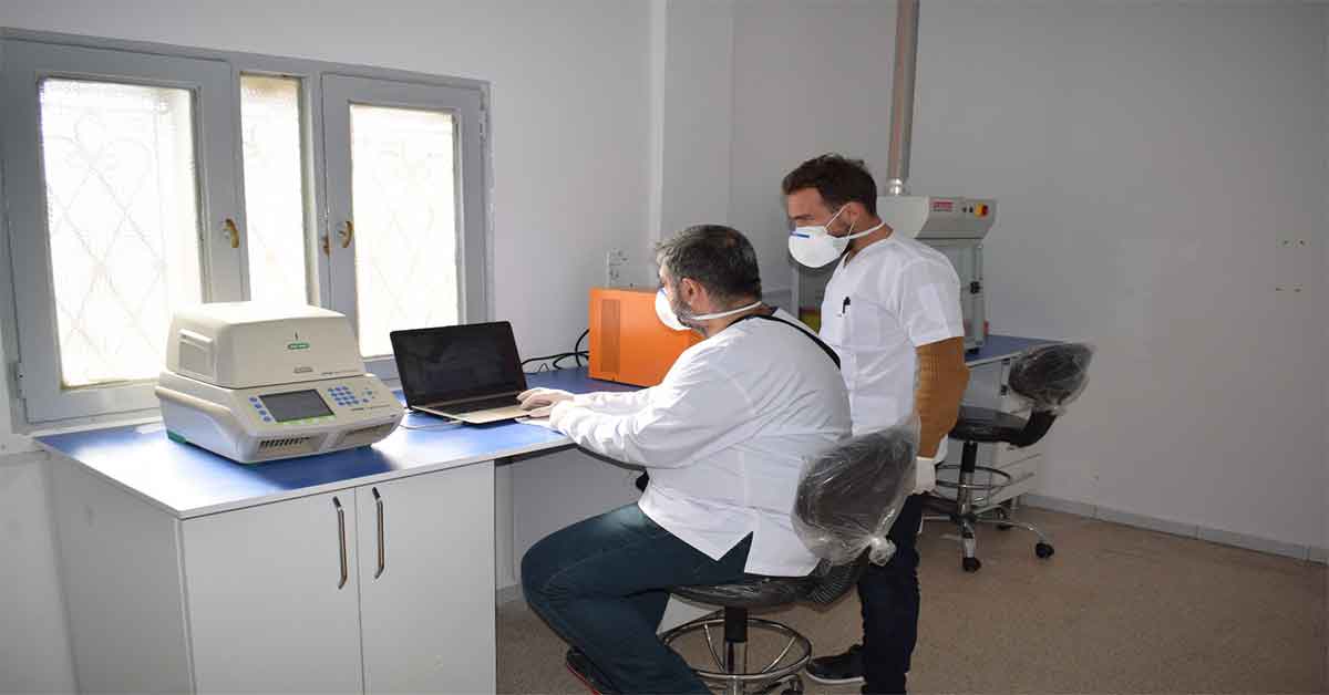 Suriye'de Corona virüs test merkezi kuruldu 1 Suriye'de Corona virüs test merkezi kuruldu