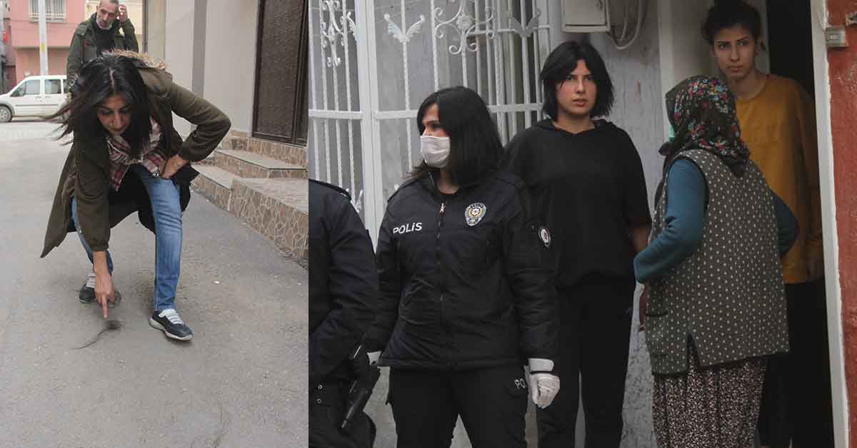Darp Edilen Kadın Saçlarını Yerden Topladı 1 Darp