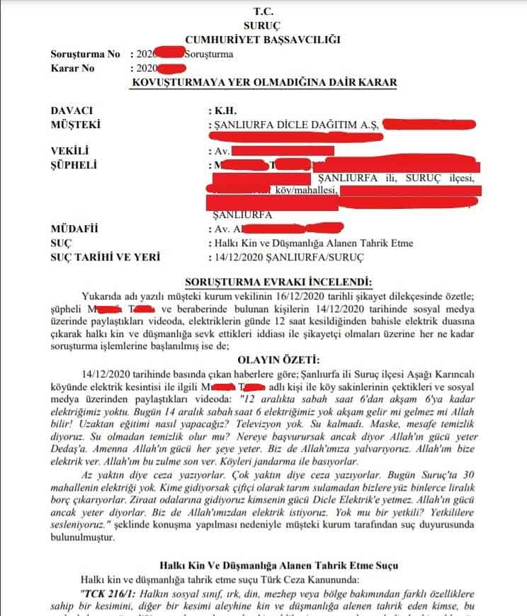 Elektrik Duasına Çıkan Urfalılara Kötü Haber 2 DEDAŞ