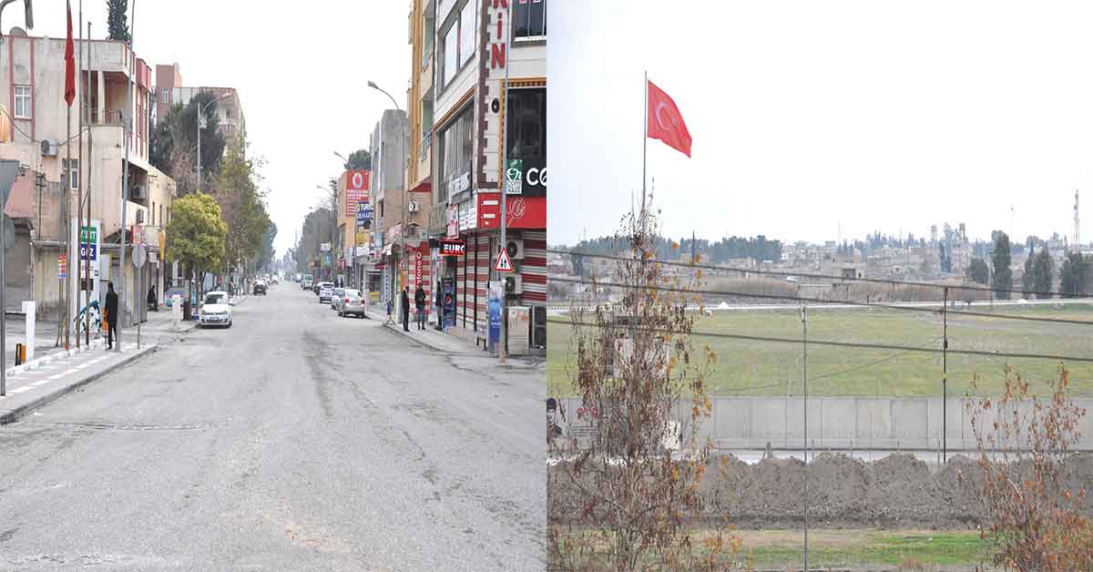 Türkiye-Suriye sınırının iki yakasında yılbaşında pandemi sessizliği