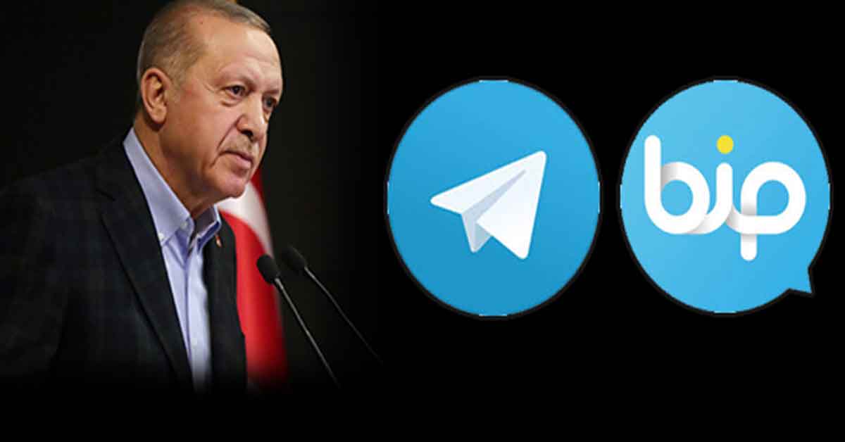 Cumhurbaşkanı Erdoğan Telegram ve BİP'te 1 Telegram BİP Erdoğan