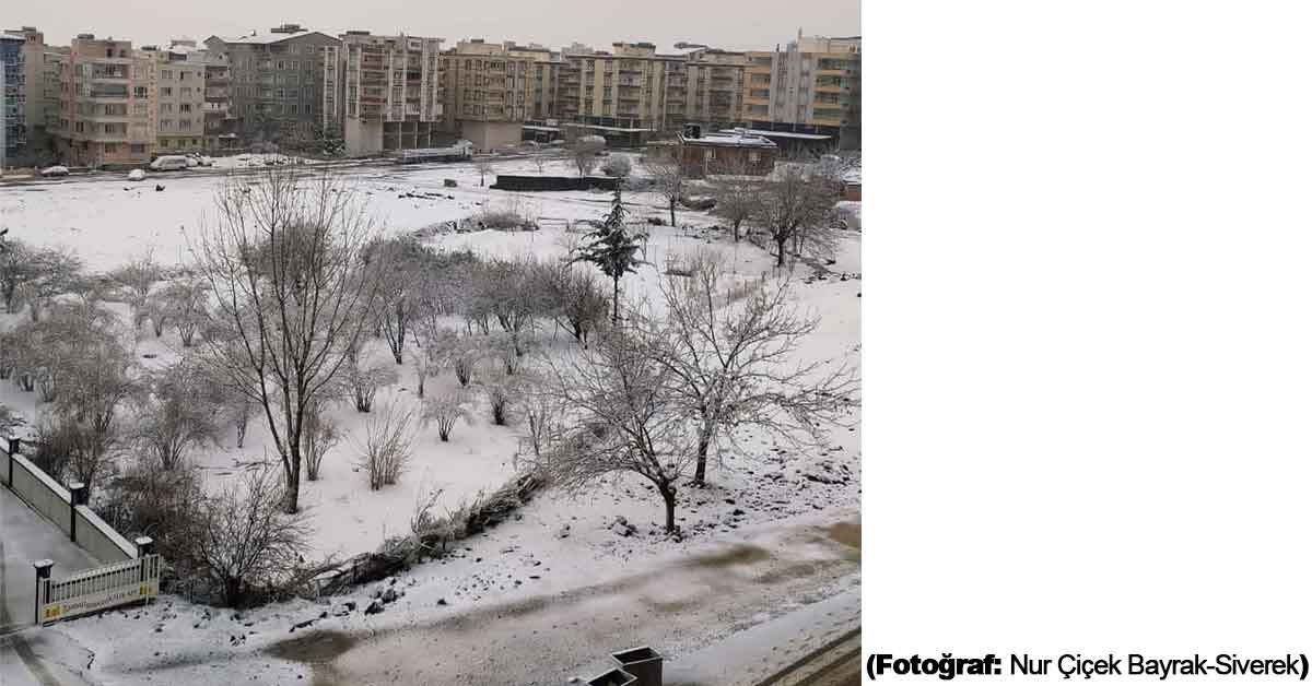 Urfalılar güne karla başladı 1 Kar Urfa