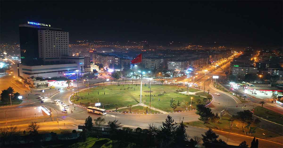 Şanlıurfa’da yeni yıl sessizliği havadan görüntülendi 1 Şanlıurfa’da yeni yıl sessizliği havadan görüntülendi
