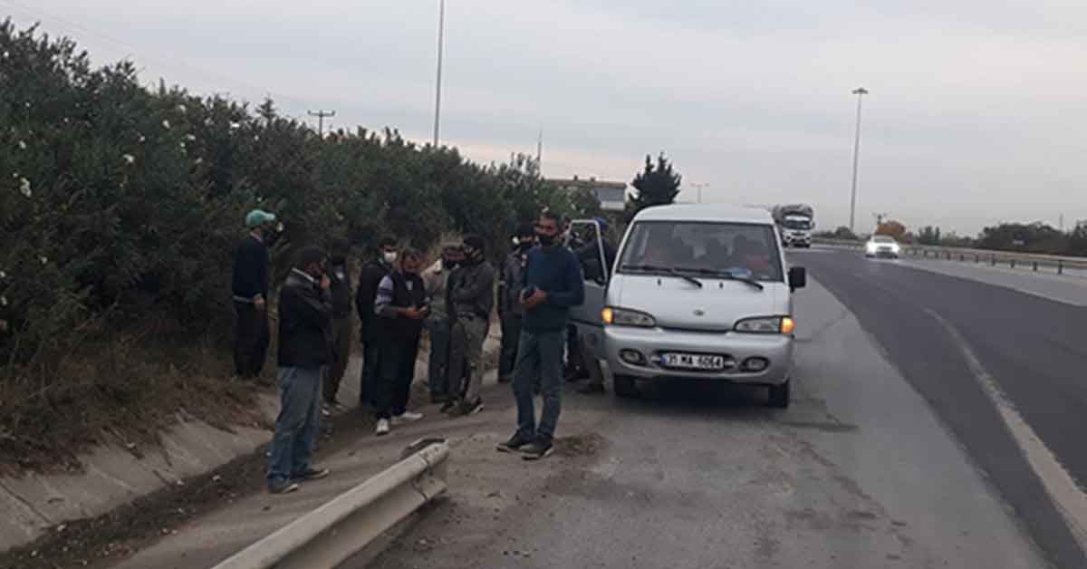 9 kişilik araçtan 18 kişi çıktı