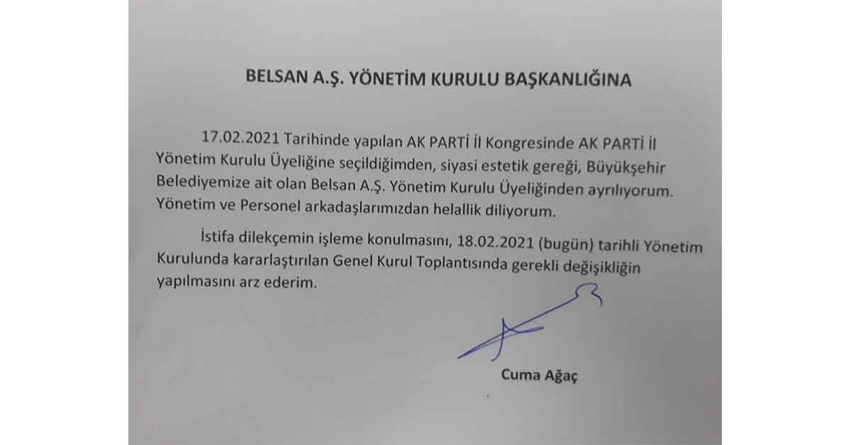 Ak Parti Yönetimine Seçilen Ağaç İstifasını Sundu 2 Cuma Ağaç