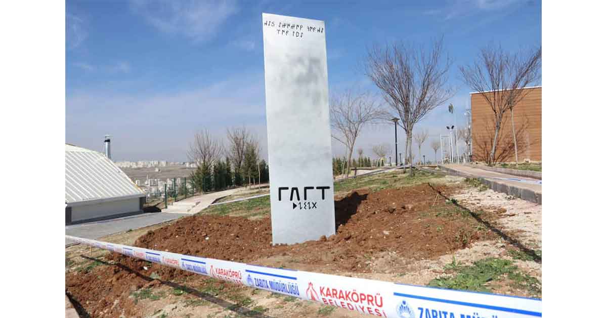 Son Dakika! Monolit Bu Kez Karaköprü’de 1 Karaköprü Monolit