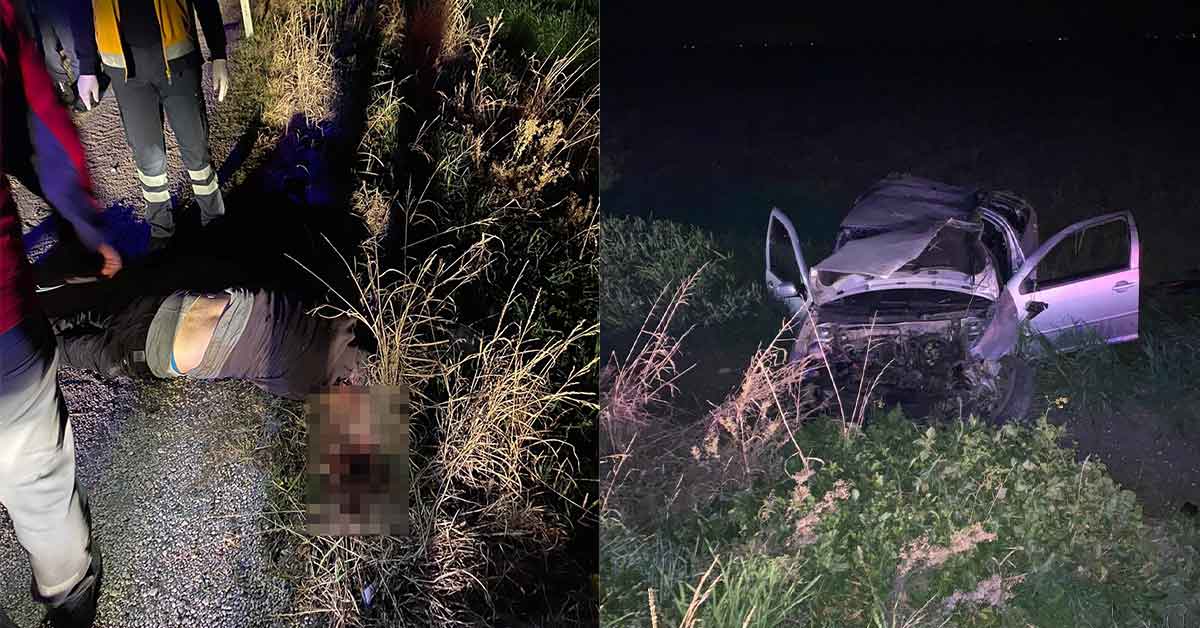 Trafik kazası: 1 ölü, 2 yaralı 2 Trafik kazası: 1 ölü, 2 yaralı