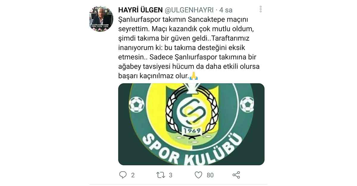 Hayri Ülgen'den Cüneyt Biçer’e ince gönderme 2 ulgen urfaspor 1