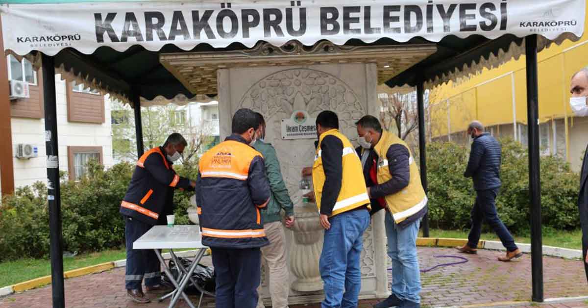 Karaköprü’de su çeşmesinden sıcak çorba akıyor 3 karakopru 9