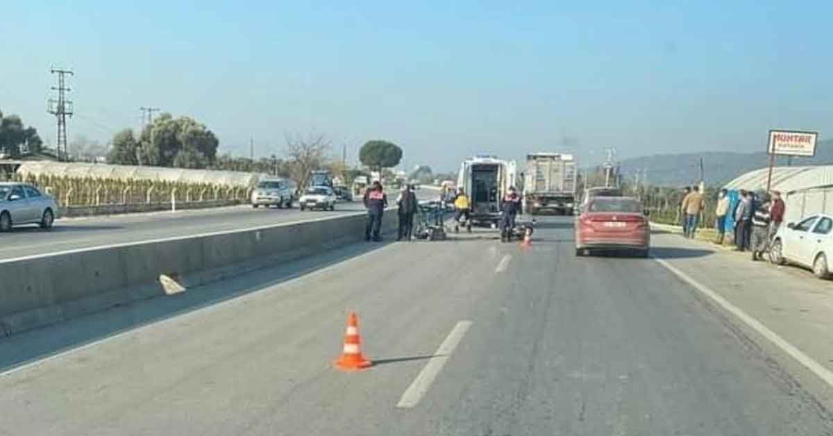 İki motosiklet çarpıştı: 1 ölü, 1 yaralı