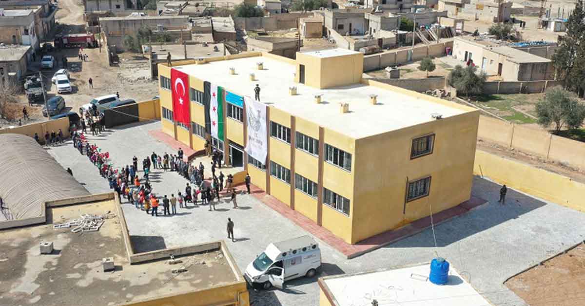Suriye'de İki Okul Hayırseverlerin Desteğiyle Onarıldı