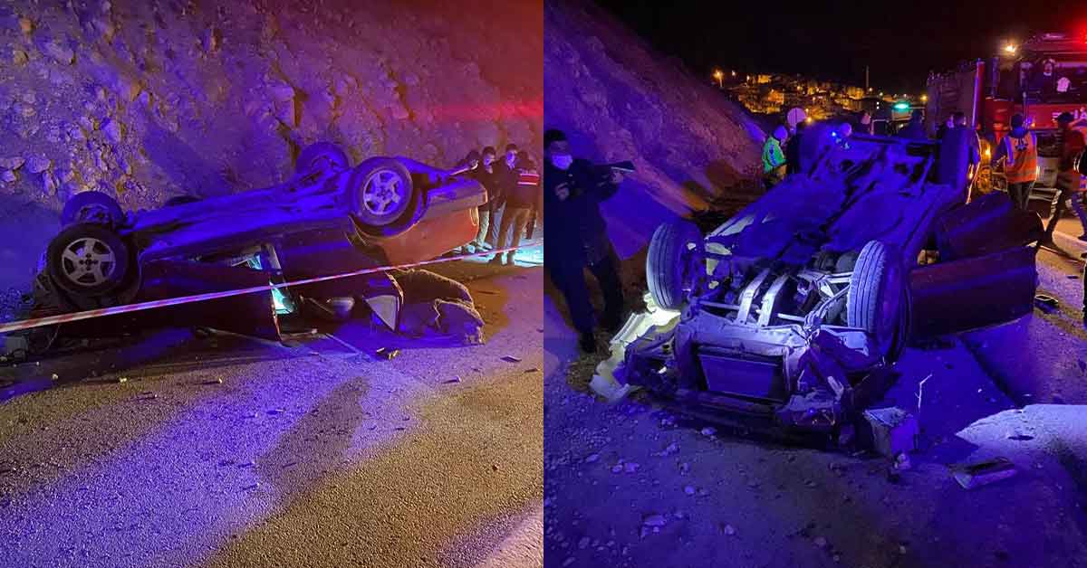 Kontrolden çıkan otomobil takla attı: 1 ölü, 1 yaralı 1 Kontrolden çıkan otomobil takla attı: 1 ölü, 1 yaralı