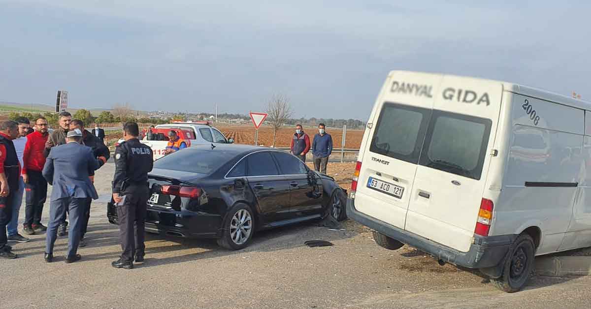 Urfa İYİ Parti konvoyunda kaza: 4 yaralı