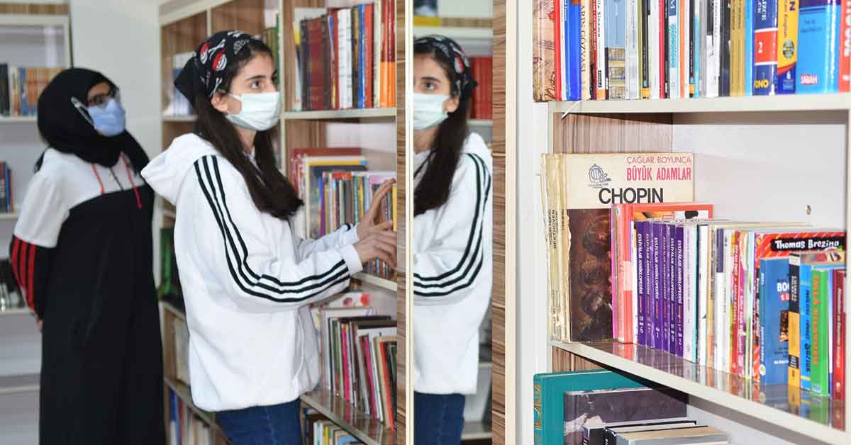 Şanlıurfa'da ‘bırakın kızlar okusun’ projesi kapsamında kütüphane açıldı