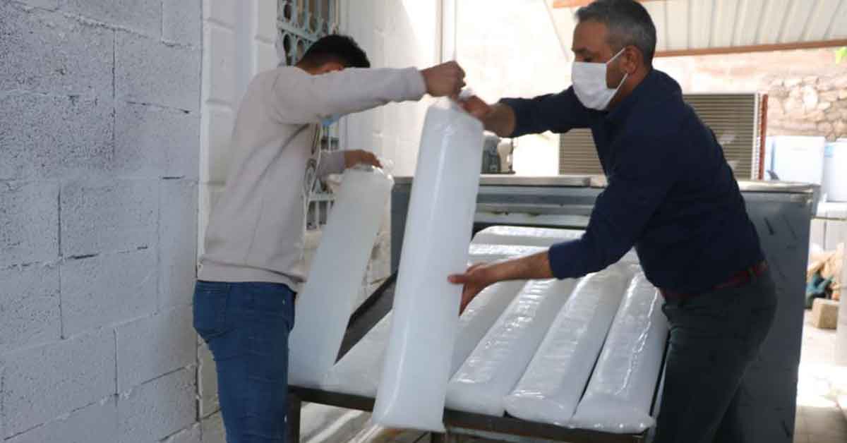 Şanlıurfa’da ‘buz devri’ başladı 1 buz urfa