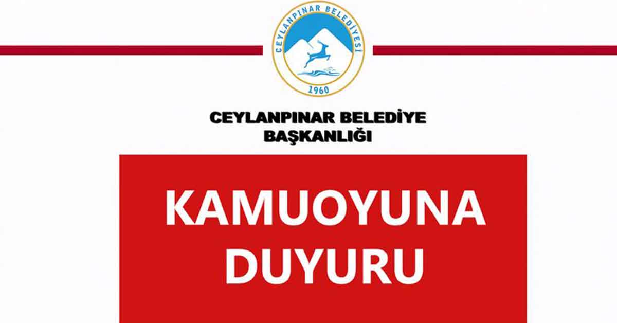 Ceylanpınar Belediye Başkanı Feyyaz Soyludan “Asılsız Habere” suç duyurusu
