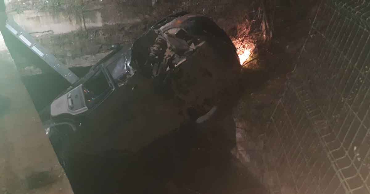 Kanala uçan cipin sürücüsü hayatını kaybetti 1 Kanala uçan cipin sürücüsü hayatını kaybetti